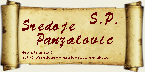 Sredoje Panzalović vizit kartica